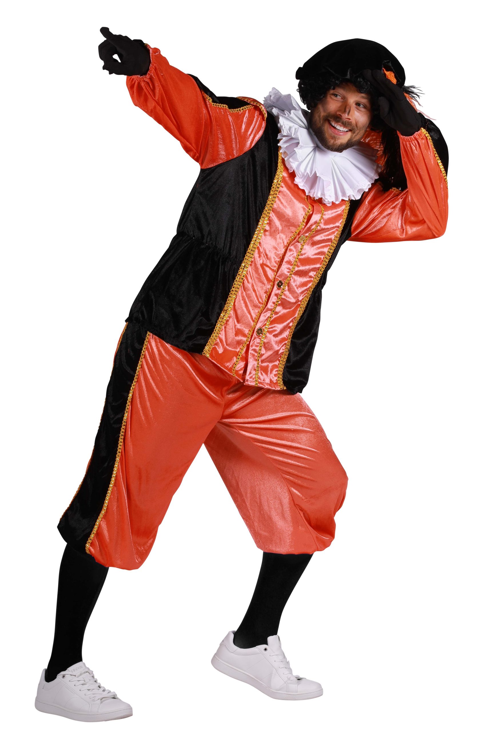 Kostuum Piet Tormolinos Oranje/Zwart