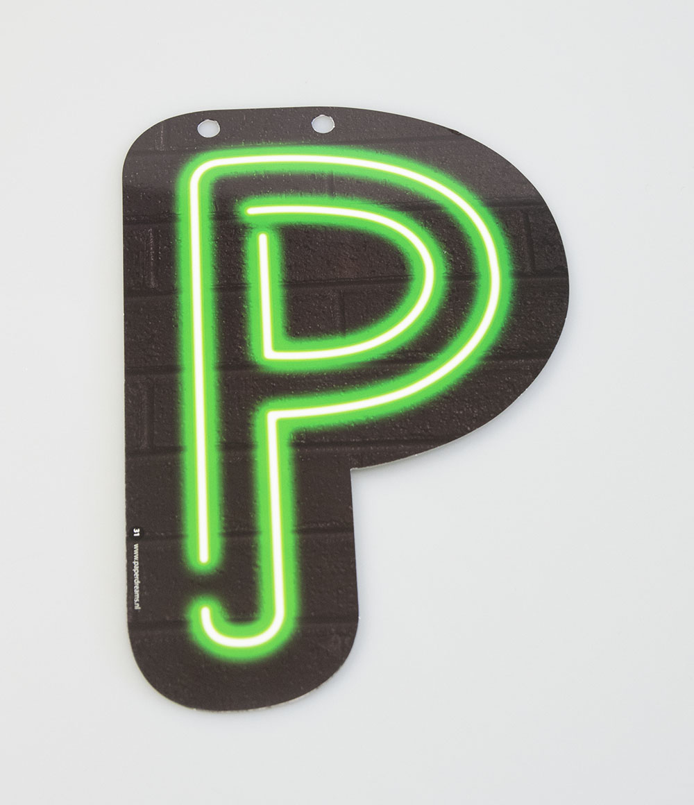 Letterslinger Letter-P Neon