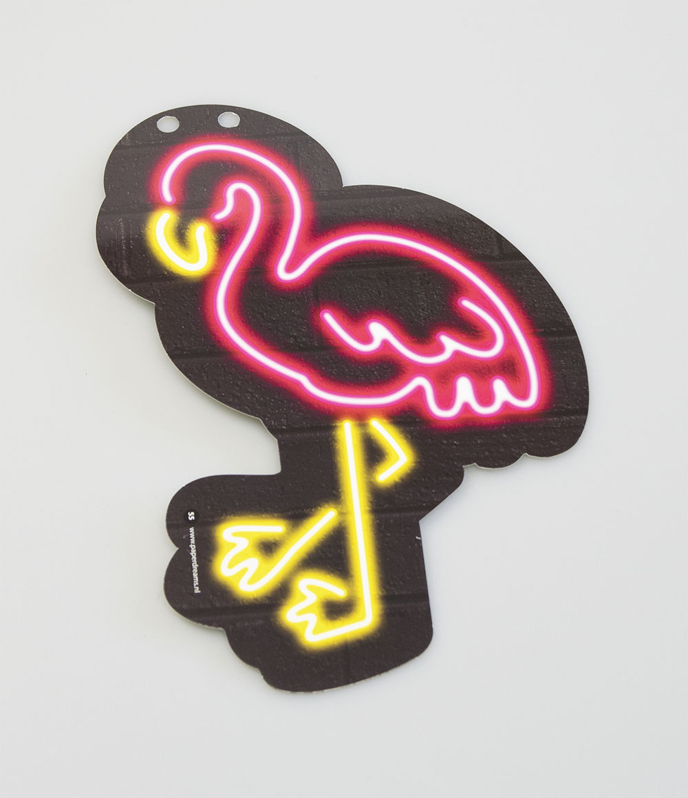 Letterslinger Symbool-Flamingo Neon