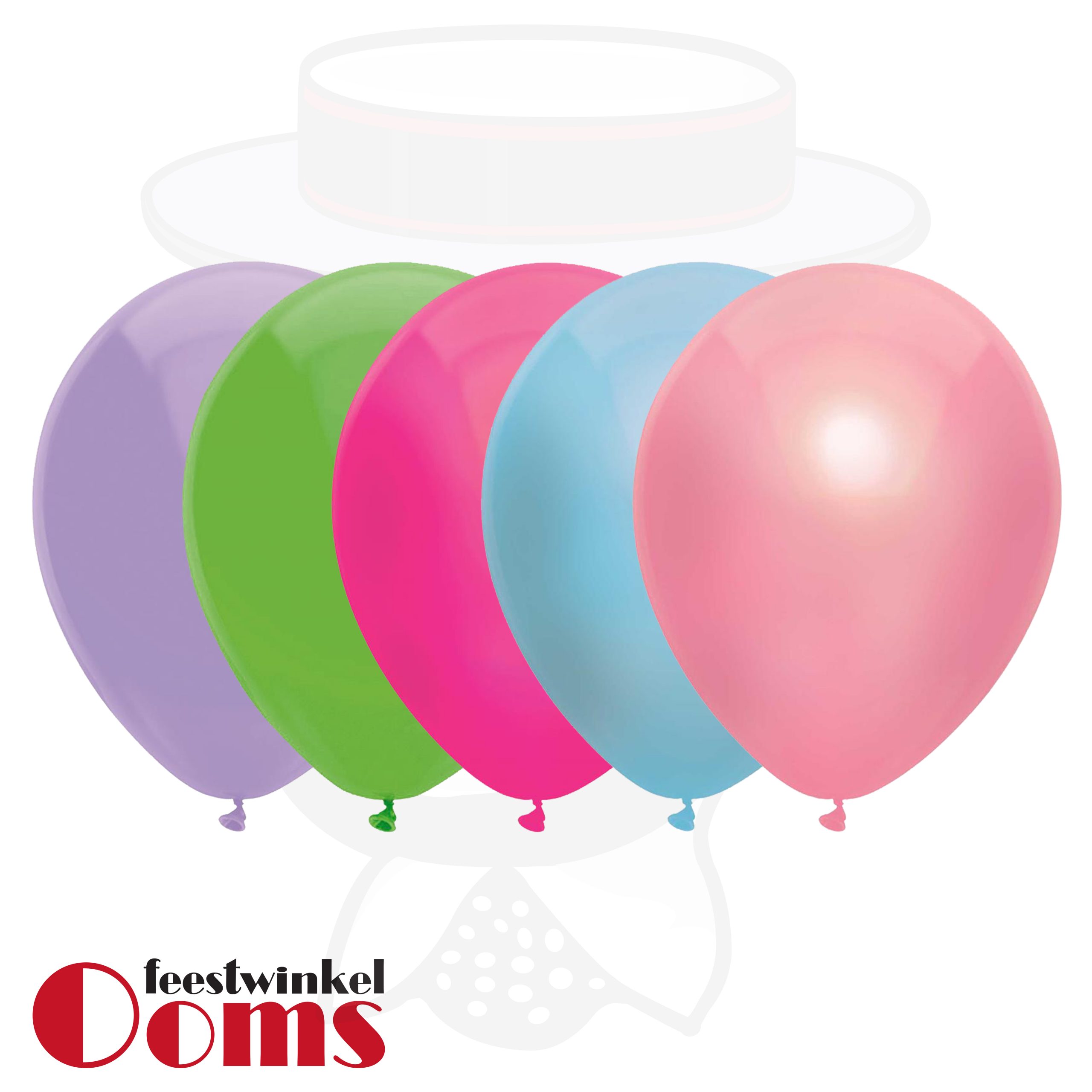 25st Pastel Ballonnen Prinsessen 12"