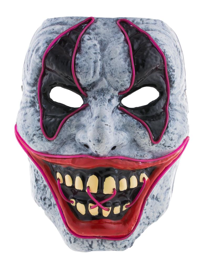 Plastic Masker Horror Clown met Licht