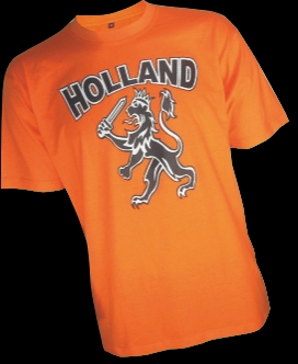 T-Shirt Oranje Holland Leeuw Kind