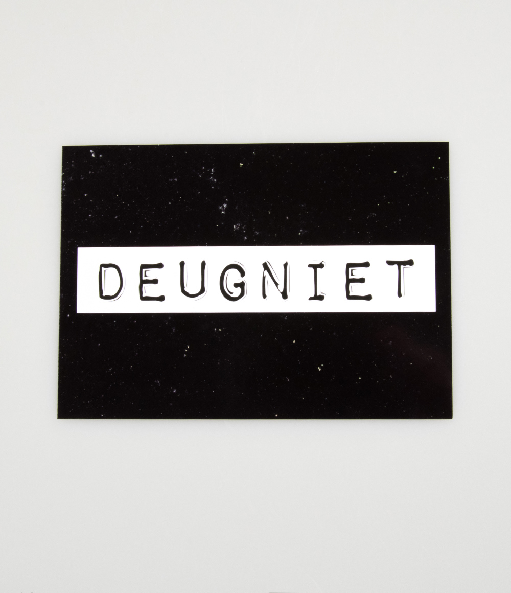 Wenskaart Black&White "Deugniet"