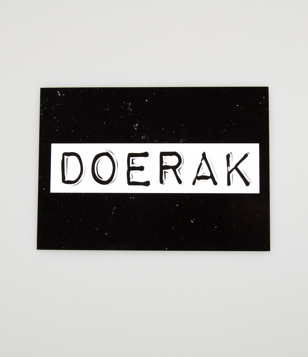 Wenskaart Black&White "Doerak"