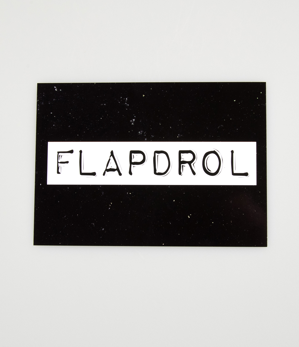 Wenskaart Black&White "Flapdrol"