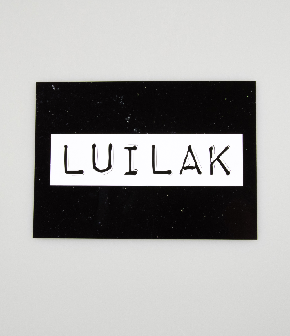 Wenskaart Black&White "Luilak"