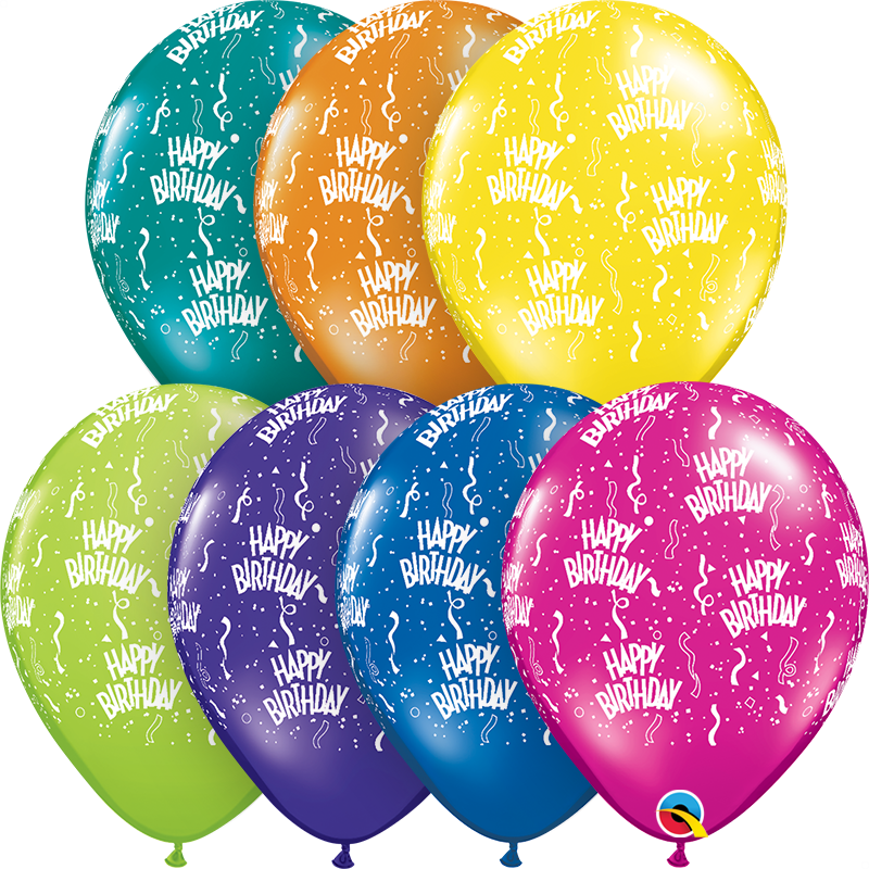 5st Helium Ballonnen H.Birthday 11"