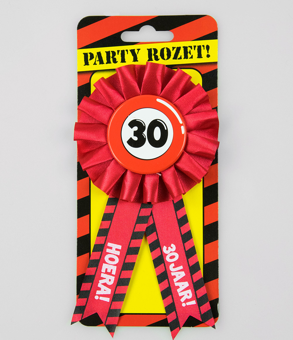 Party Rozet 30 jaar Verkeersbord