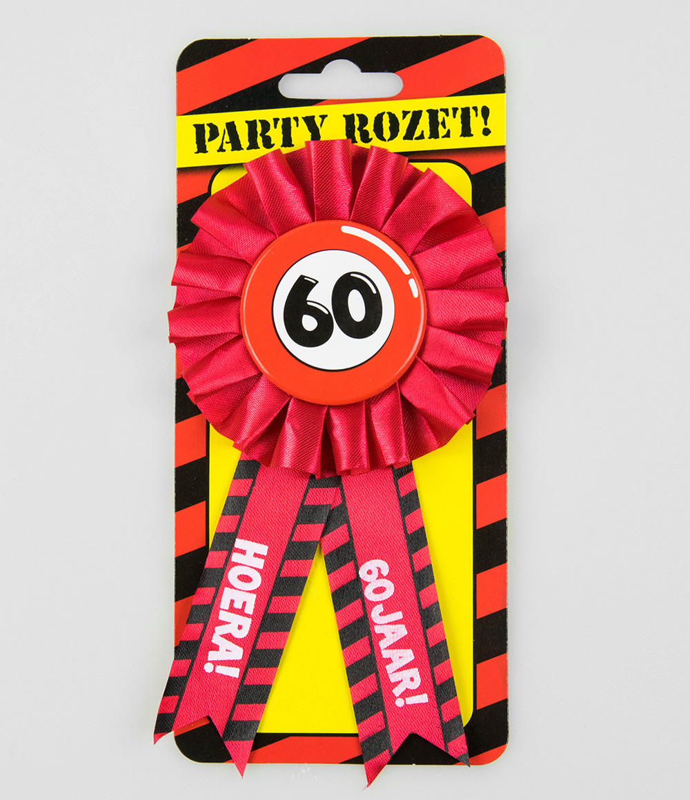Party Rozet 60 jaar Verkeersbord