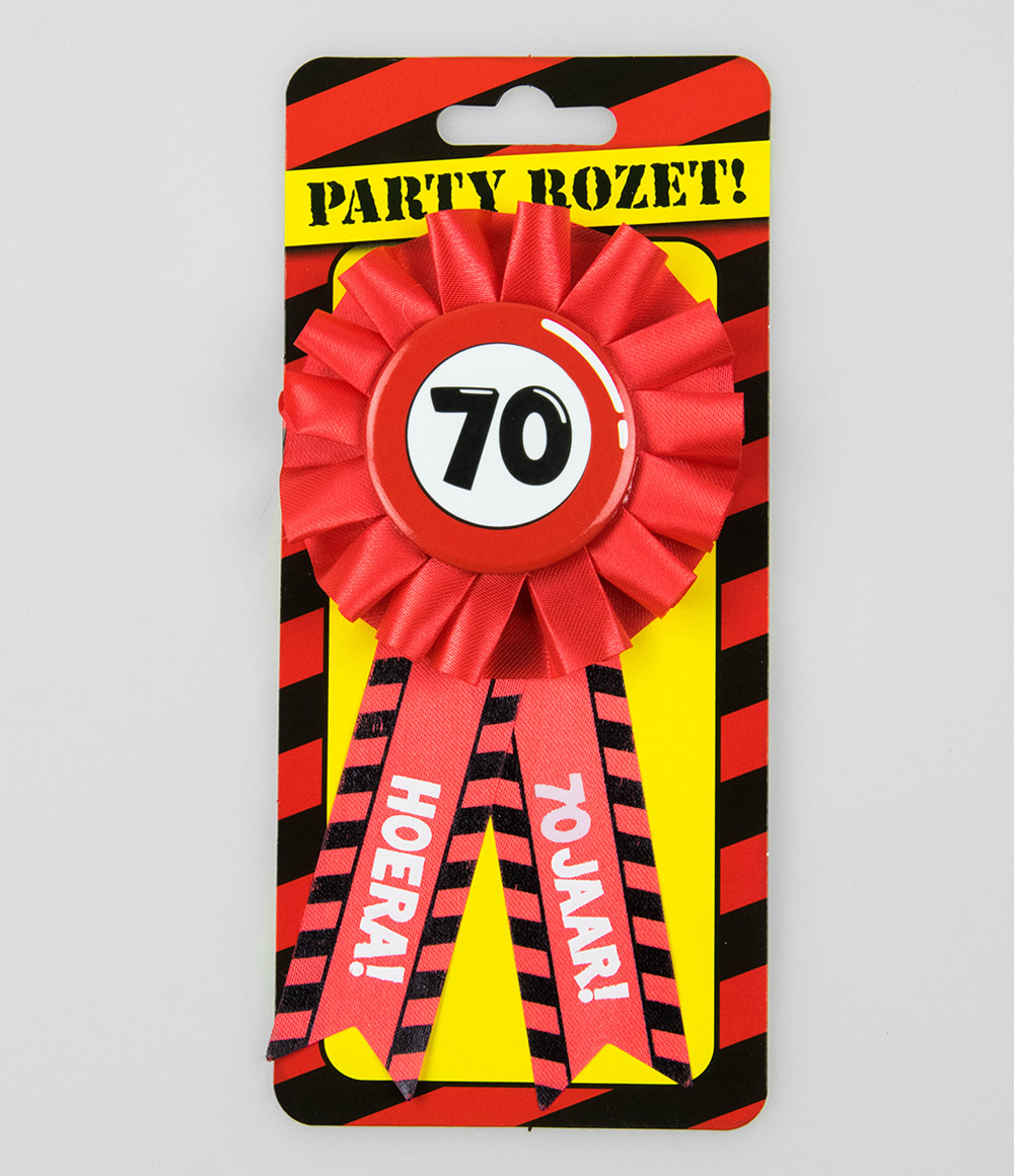 Party Rozet 70 jaar Verkeersbord