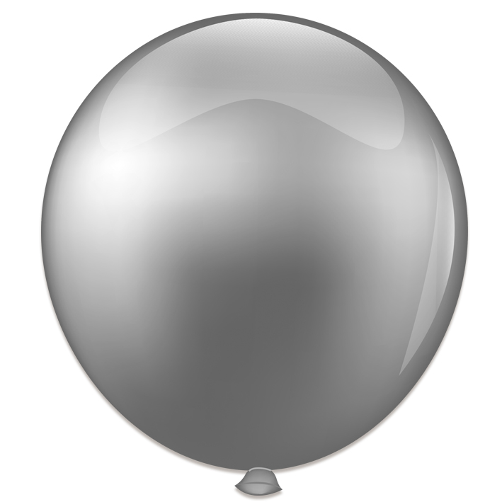 Reuze Ballon 90cm Pearl Zilver