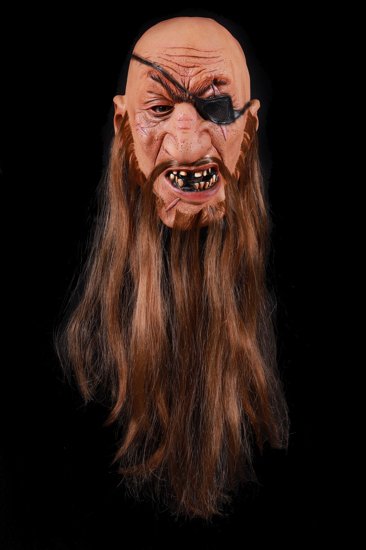 Rubber Masker Piraat met Haar