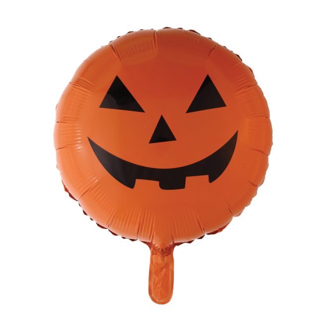 Folieballon Halloween Pompoen Oranje 46cm