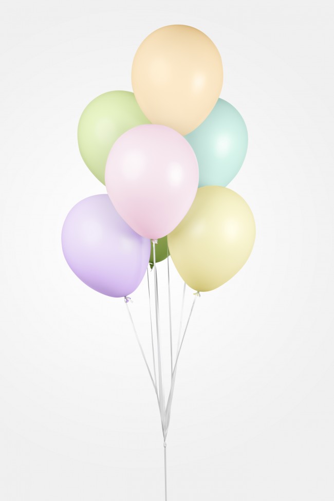 100st Pastel Ballonnen Assorti Macaron 12"
