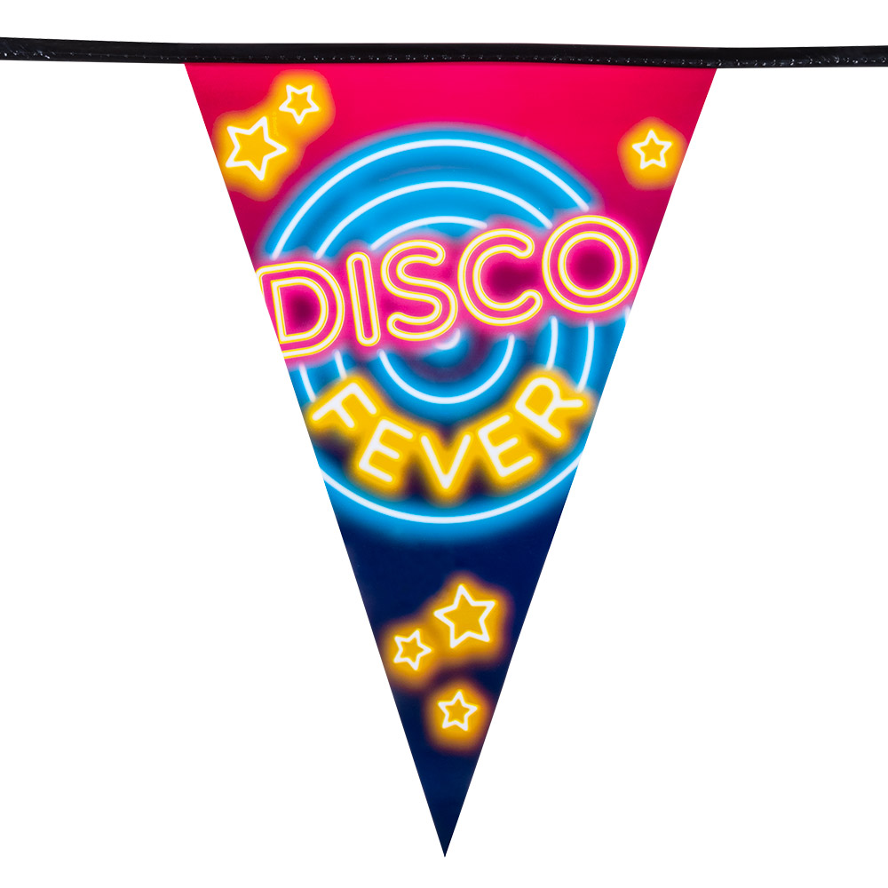 6m Vlaggenlijn Disco Fever