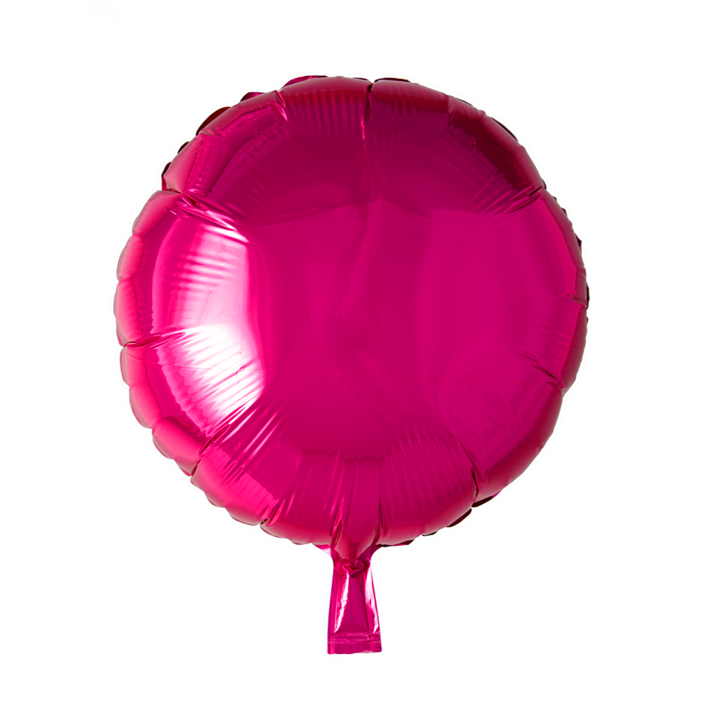Folieballon Rond Uni Roze 46cm