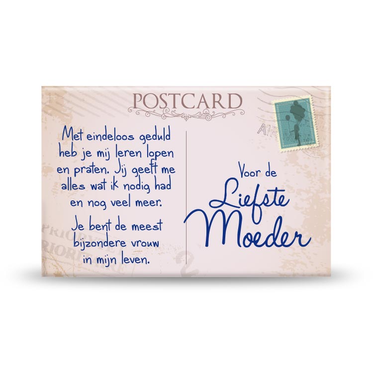 Magneet Liefste Moeder Postkaart