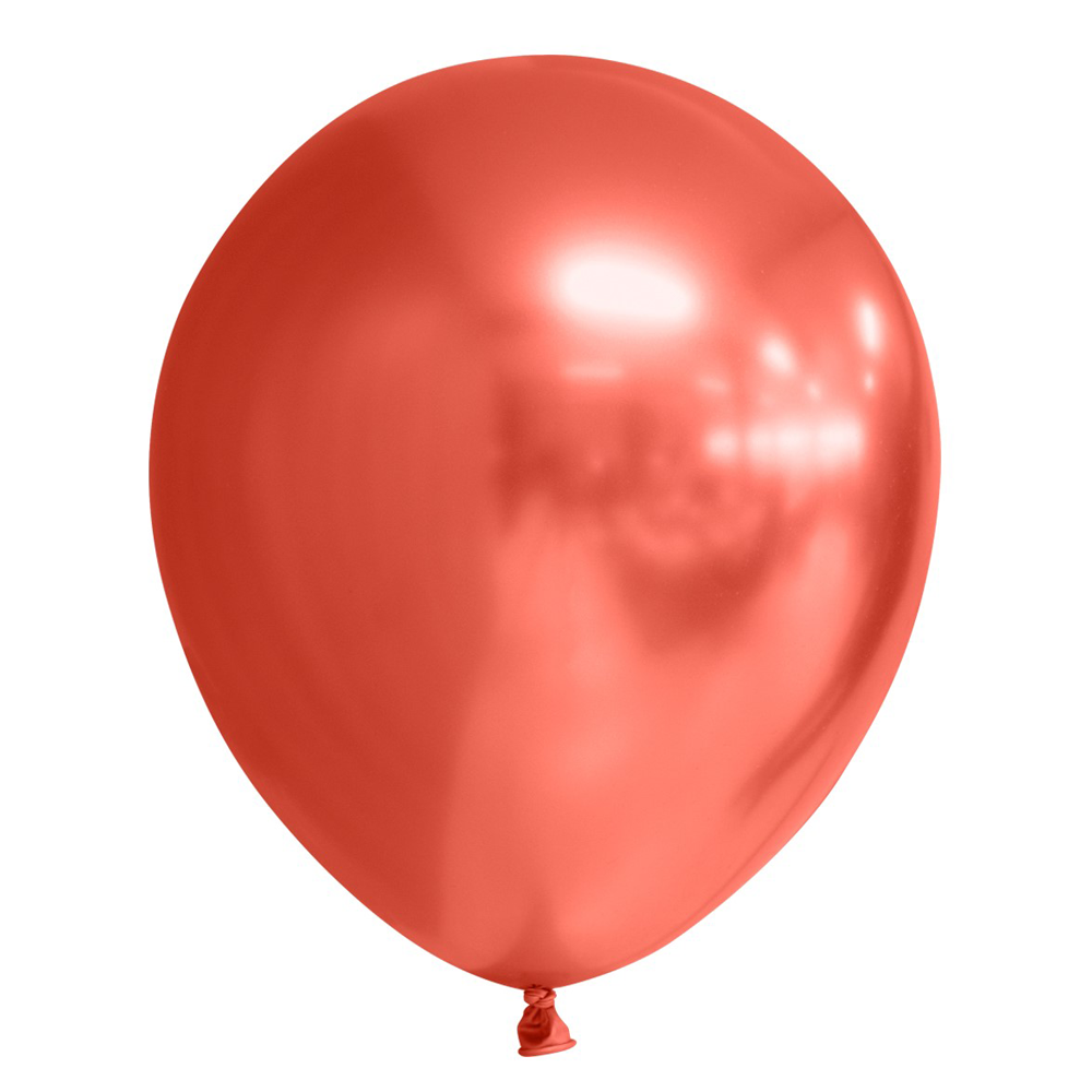 100st Chrome Ballonnen Rood 12"