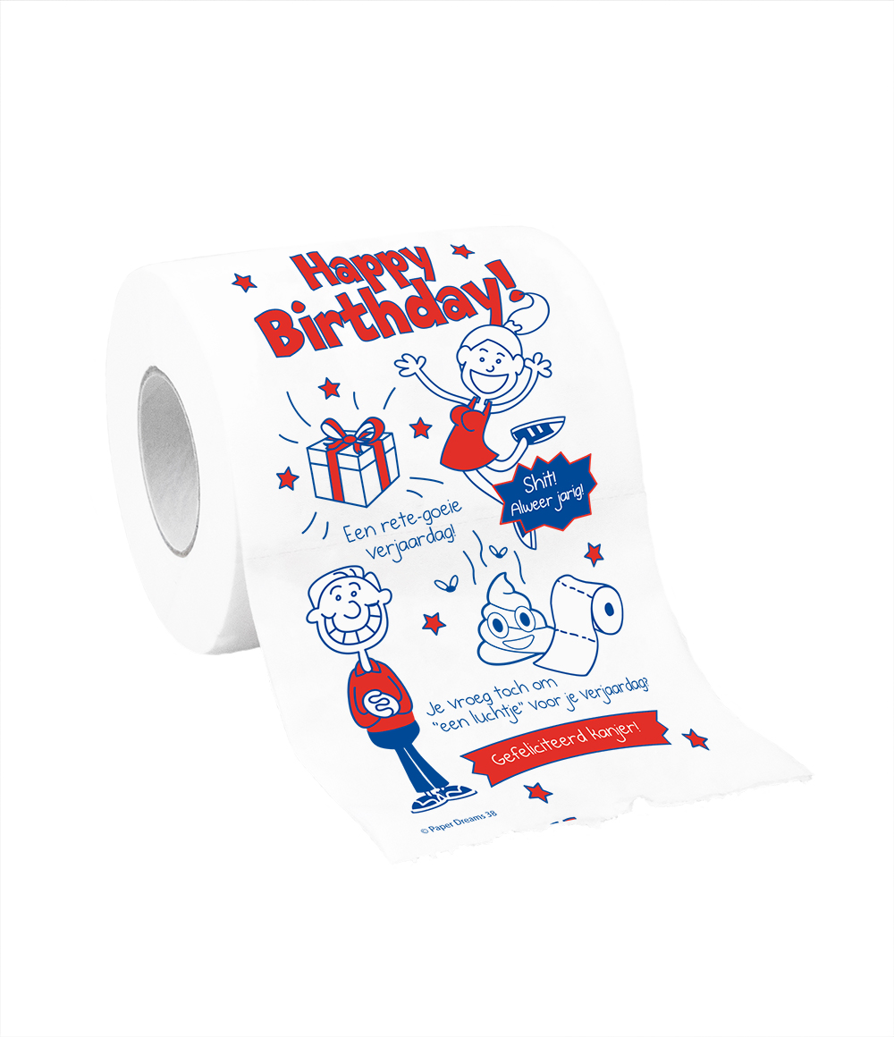 Toiletpapier Happy Birthday