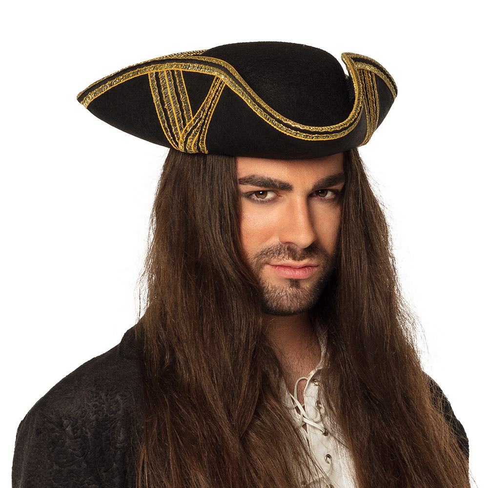 Piraten Hoed Royal Fortune Zwart