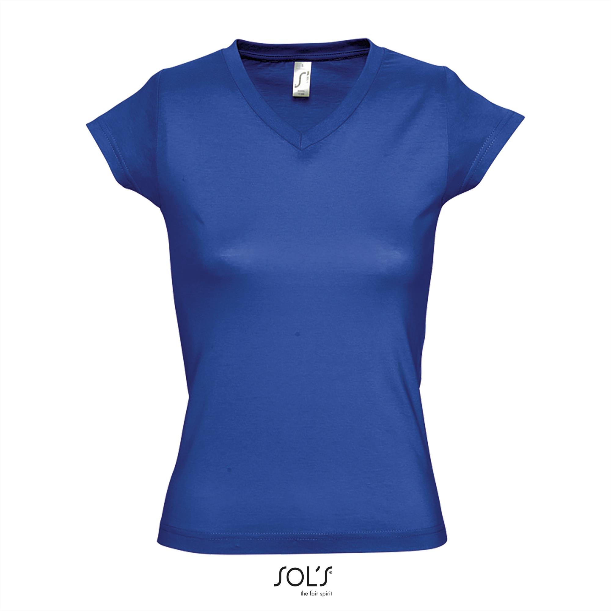 T-Shirt Moon Uni Blauw Dames