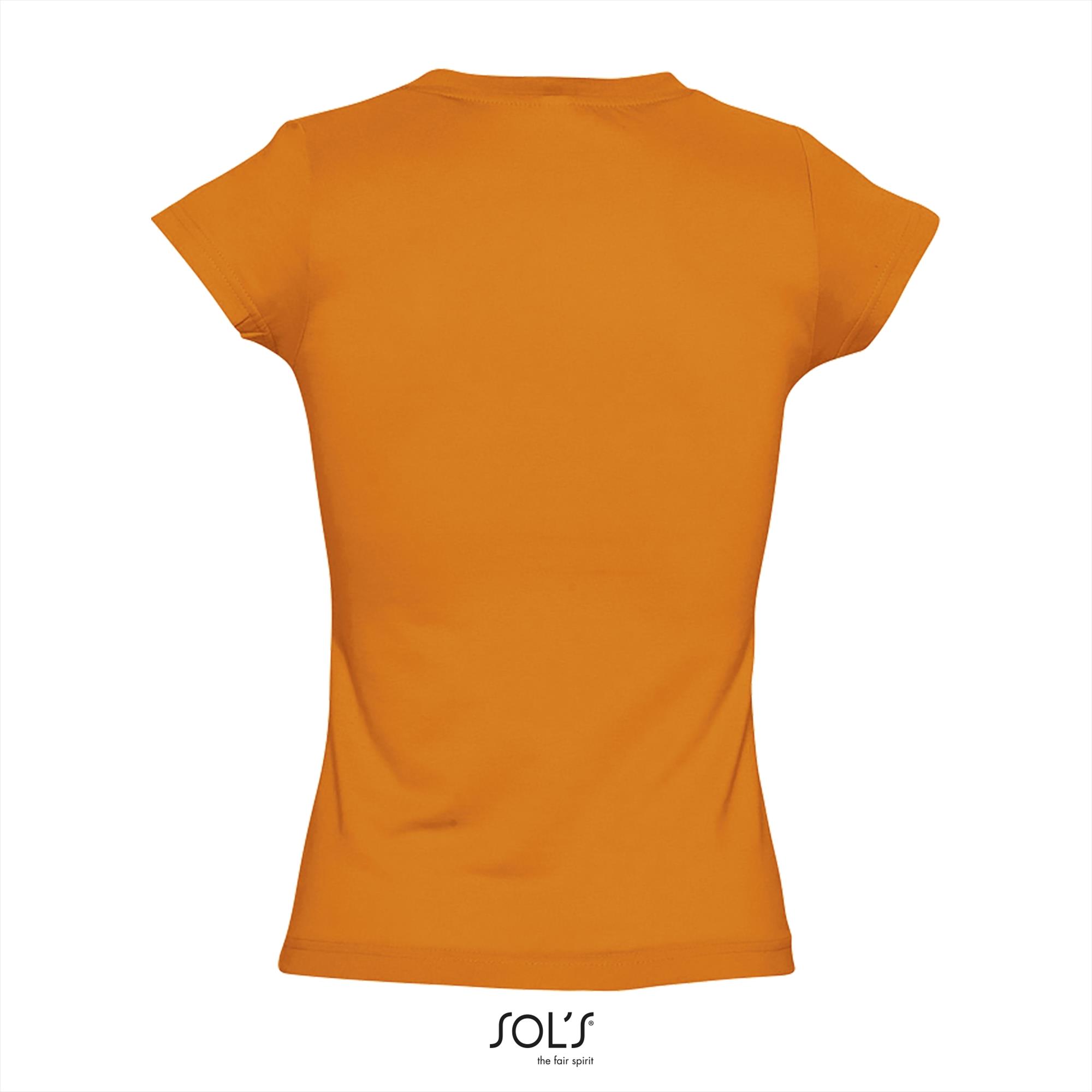 T-Shirt Moon Uni Oranje Dames