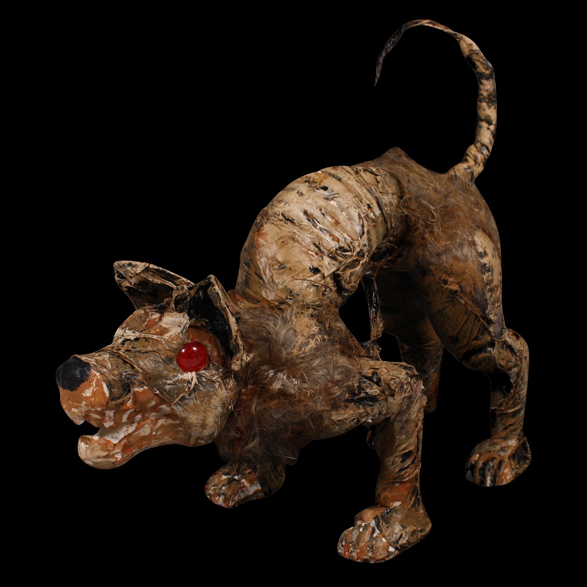 Decoratie Zombie Hond met Licht 50cm