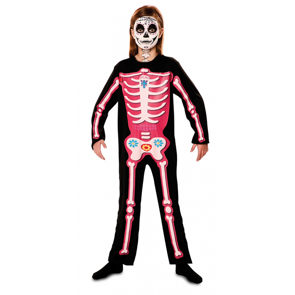 Jumpsuit Day of the Dead Roze Kind