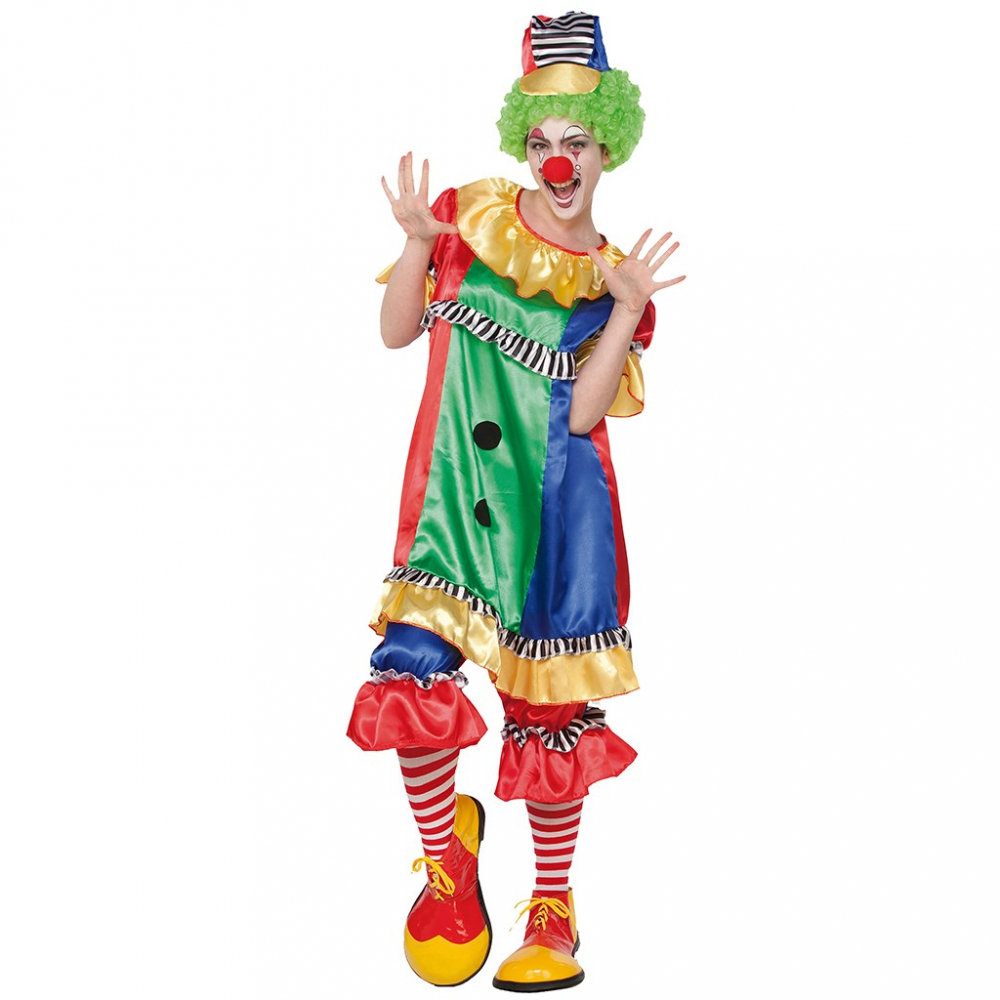 Kostuum Clown Dames Mt.M/L