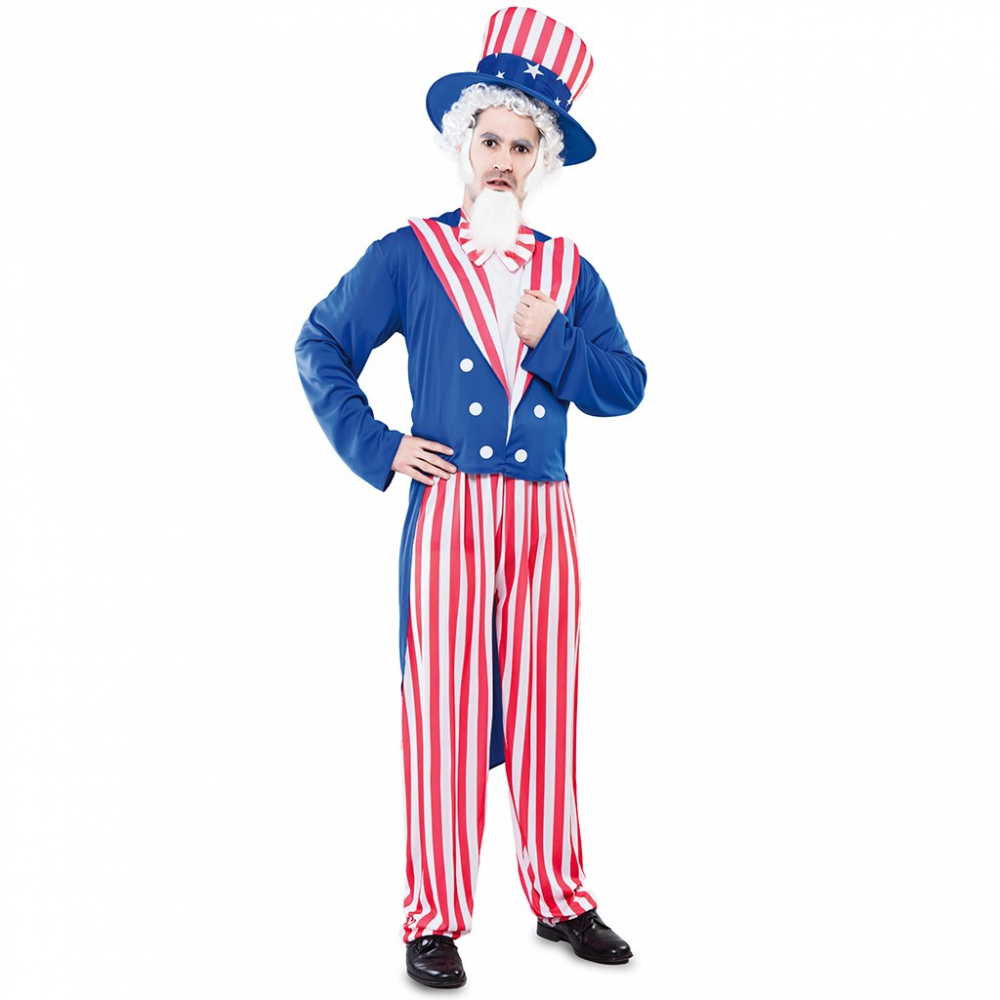 Kostuum Uncle Sam Amerika/U.S.A. Mt.M/L