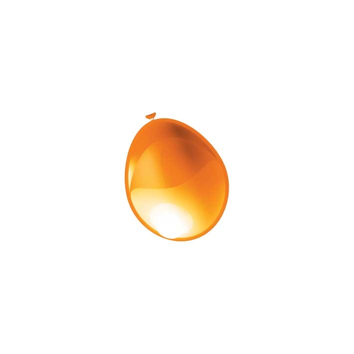 100st Pearl Ballonnen 5" Oranje-024