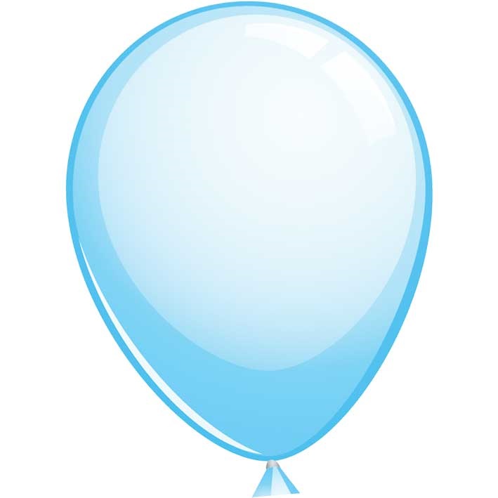 Reuze Ballon 90cm Pastel Baby Blauw
