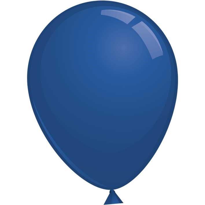 Reuze Ballon 90cm Pastel Donker Blauw
