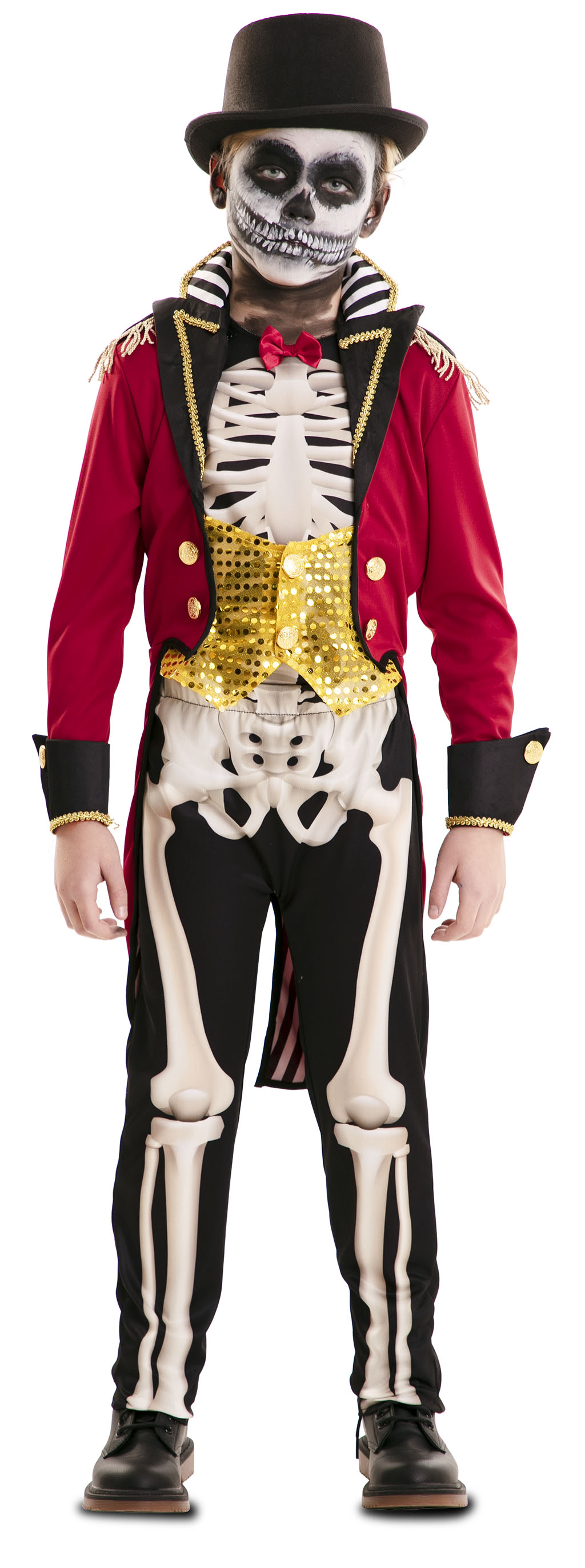 Kostuum Circusartiest Skelet Jongen