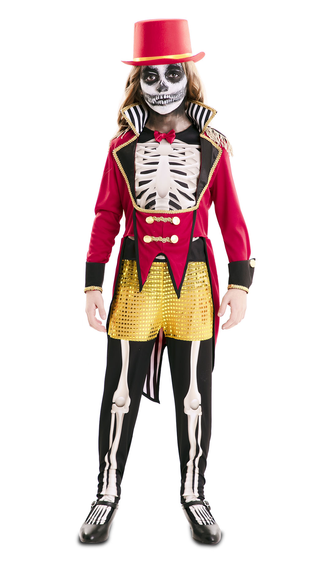 Kostuum Circusartieste Skelet Meisje