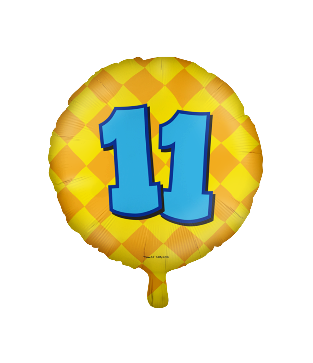 Folieballon Happy 11 Jaar 46cm