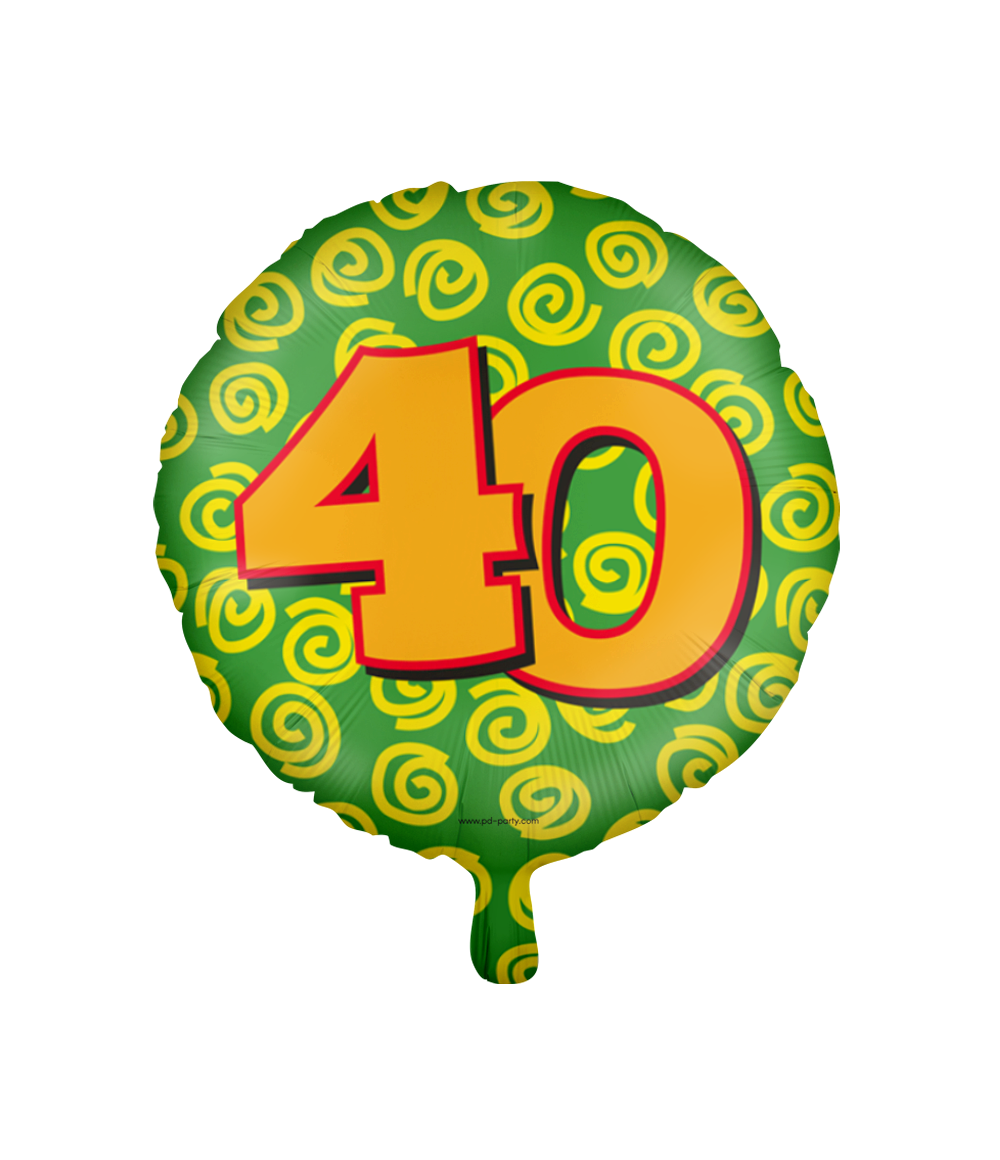 Folieballon Happy 40 Jaar 46cm