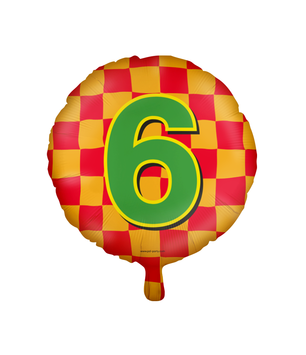 Folieballon Happy 6 Jaar 46cm