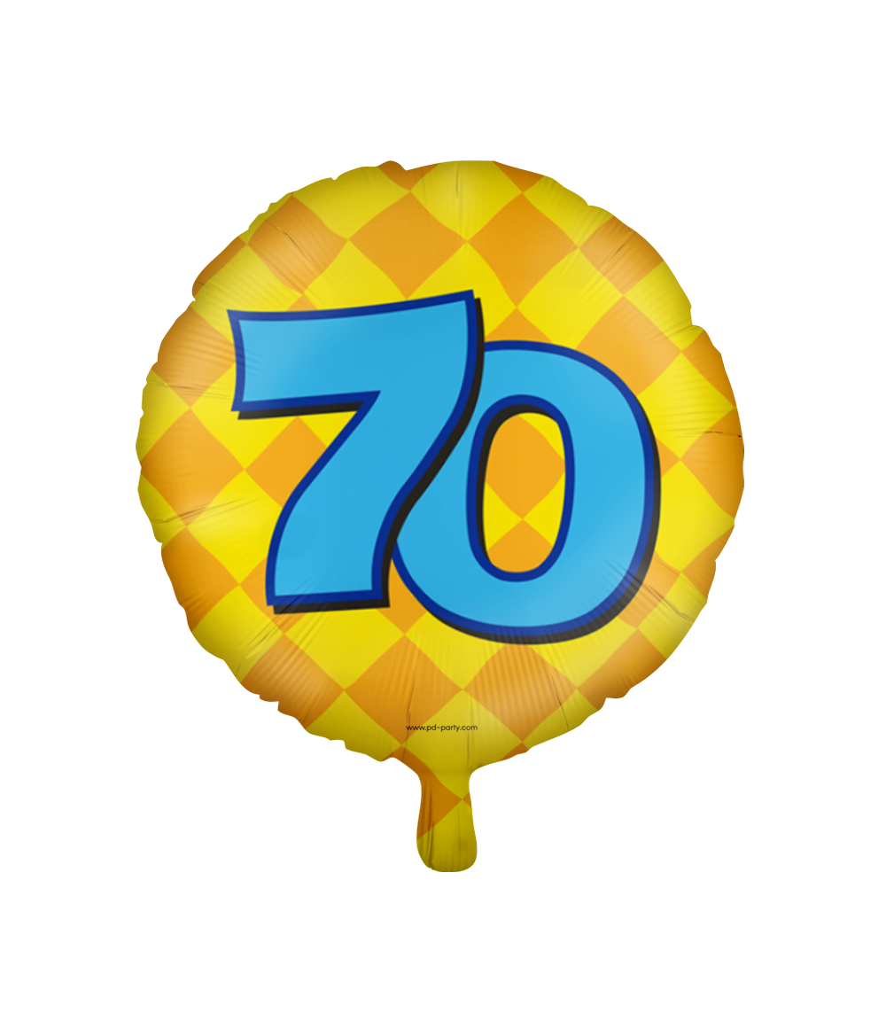 Folieballon Happy 70 Jaar 46cm