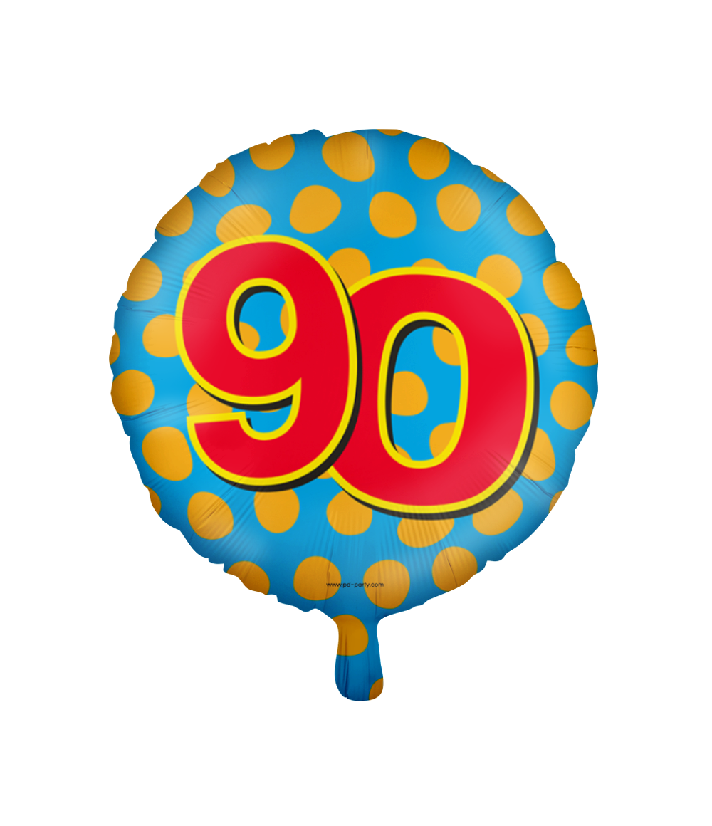 Folieballon Happy 90 Jaar 46cm