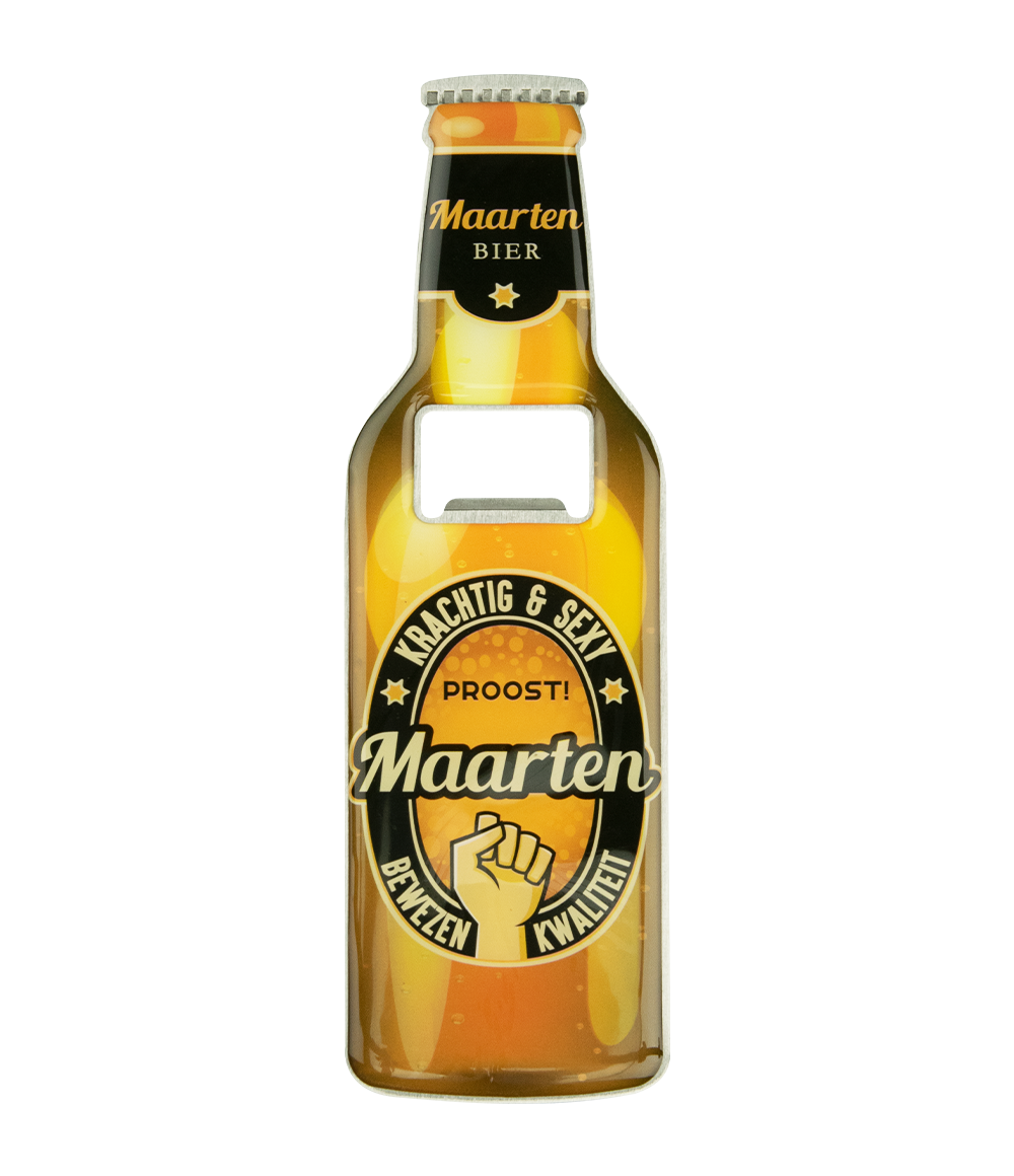 Bieropener Magneet Maarten