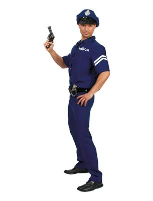 Nodig uit Brullen beweeglijkheid Kostuum Politiepak 4-delig Heren - Ooms Feestwinkel