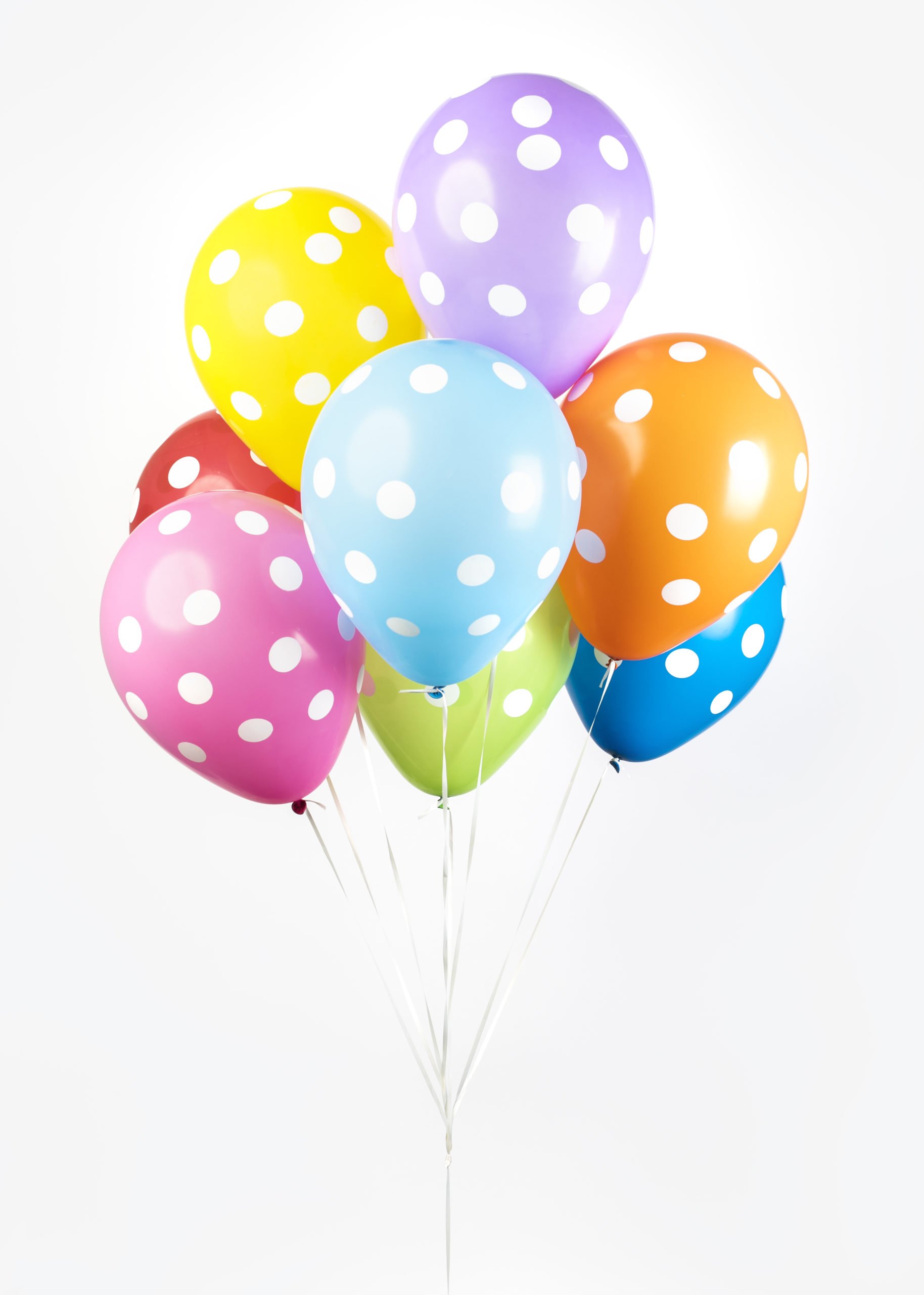 8st Helium Ballonnen Assorti Stippen 12"