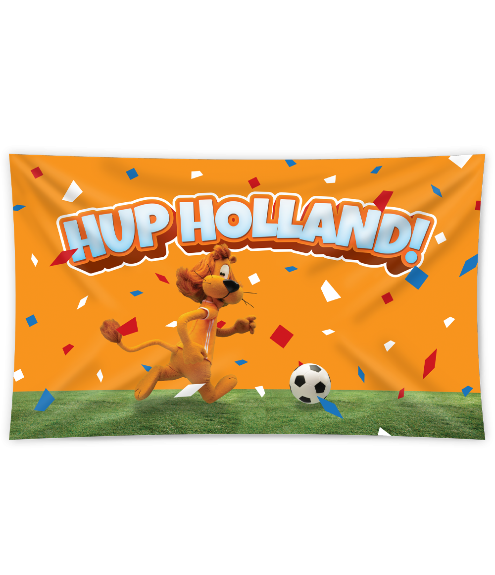 XXL Gevelvlag Loeki de Leeuw Hup Holland!