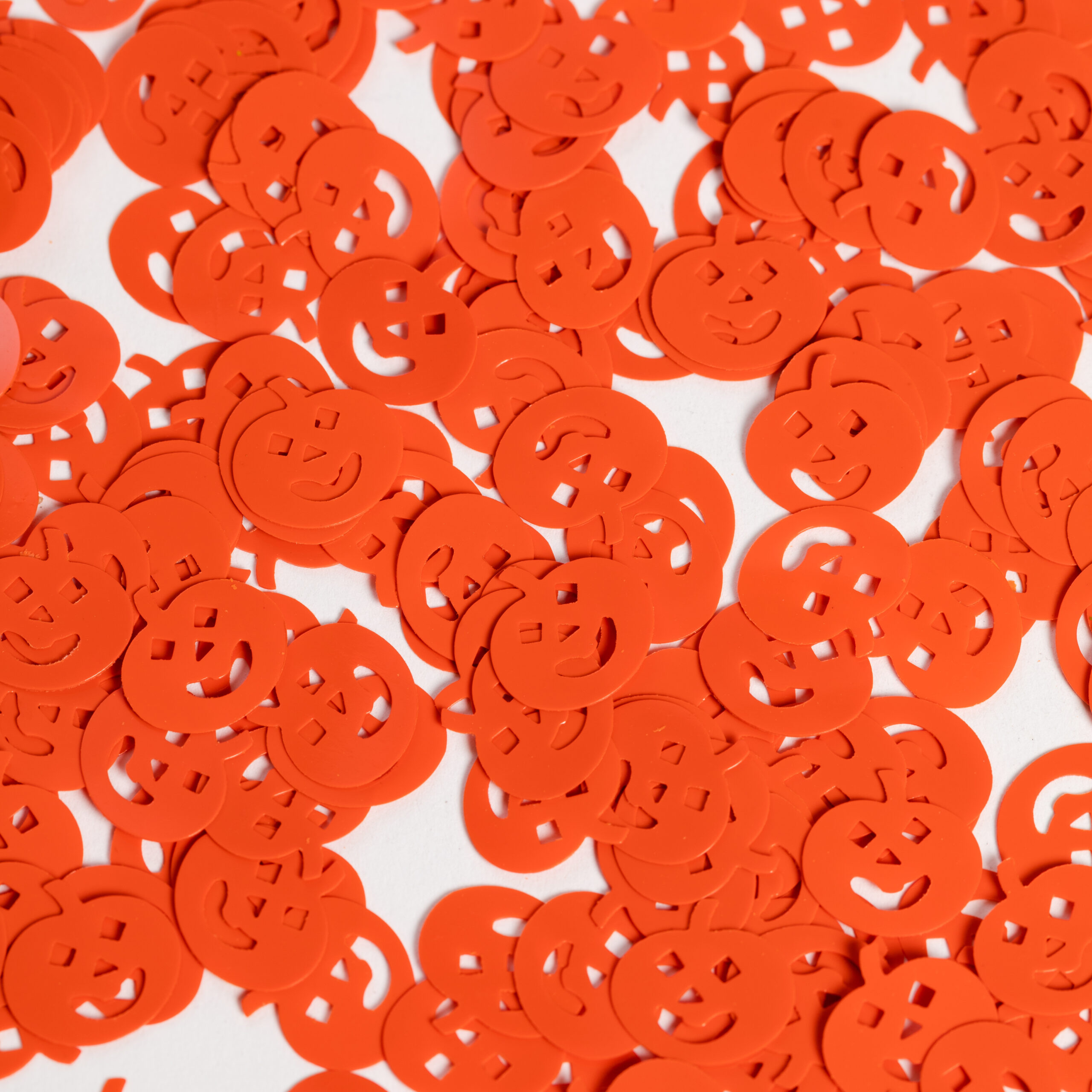 Sier-Confetti Pompoenen Oranje 14gram