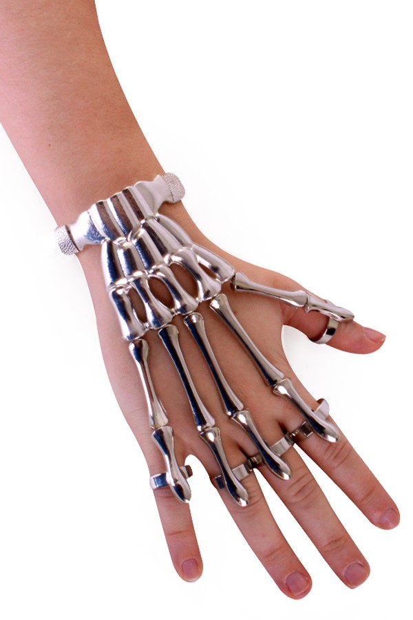Armband Skeletvingers Zilver
