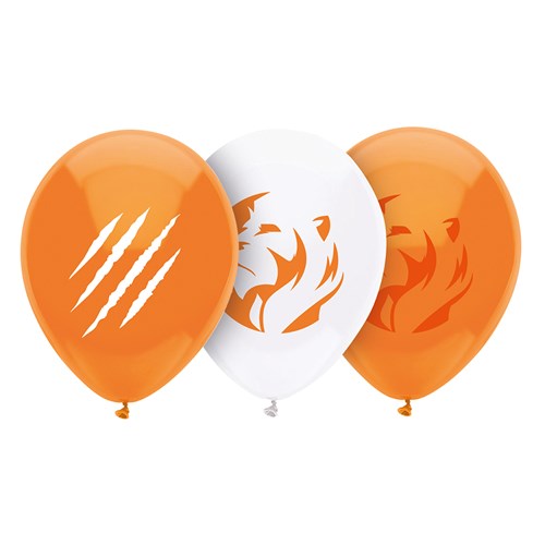 8st Ballonnen Oranje Leeuw 12"