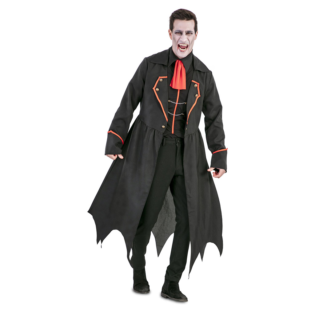Kostuum Vampier Zwart Heren Mt.M/L