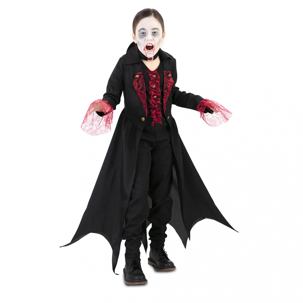 Kostuum Vampier Zwart Meisje