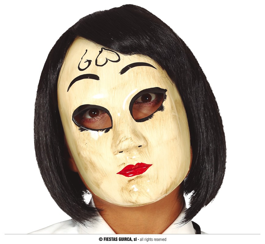 Plastic Masker Vrouw met Harten